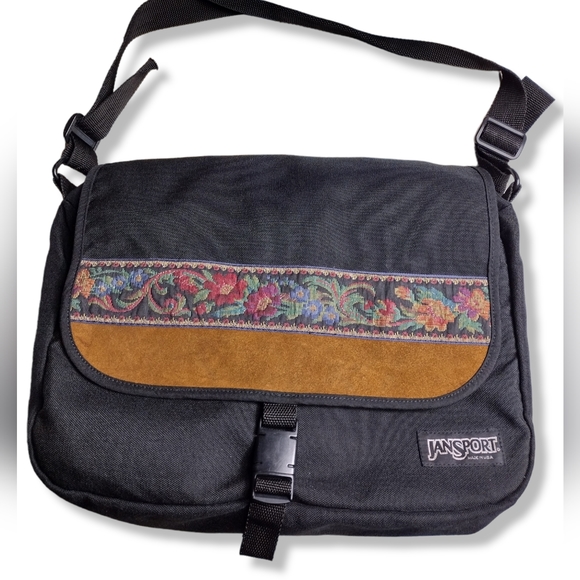 Jansport Bags Vintage Jansport Black Messenger Bag Poshmark